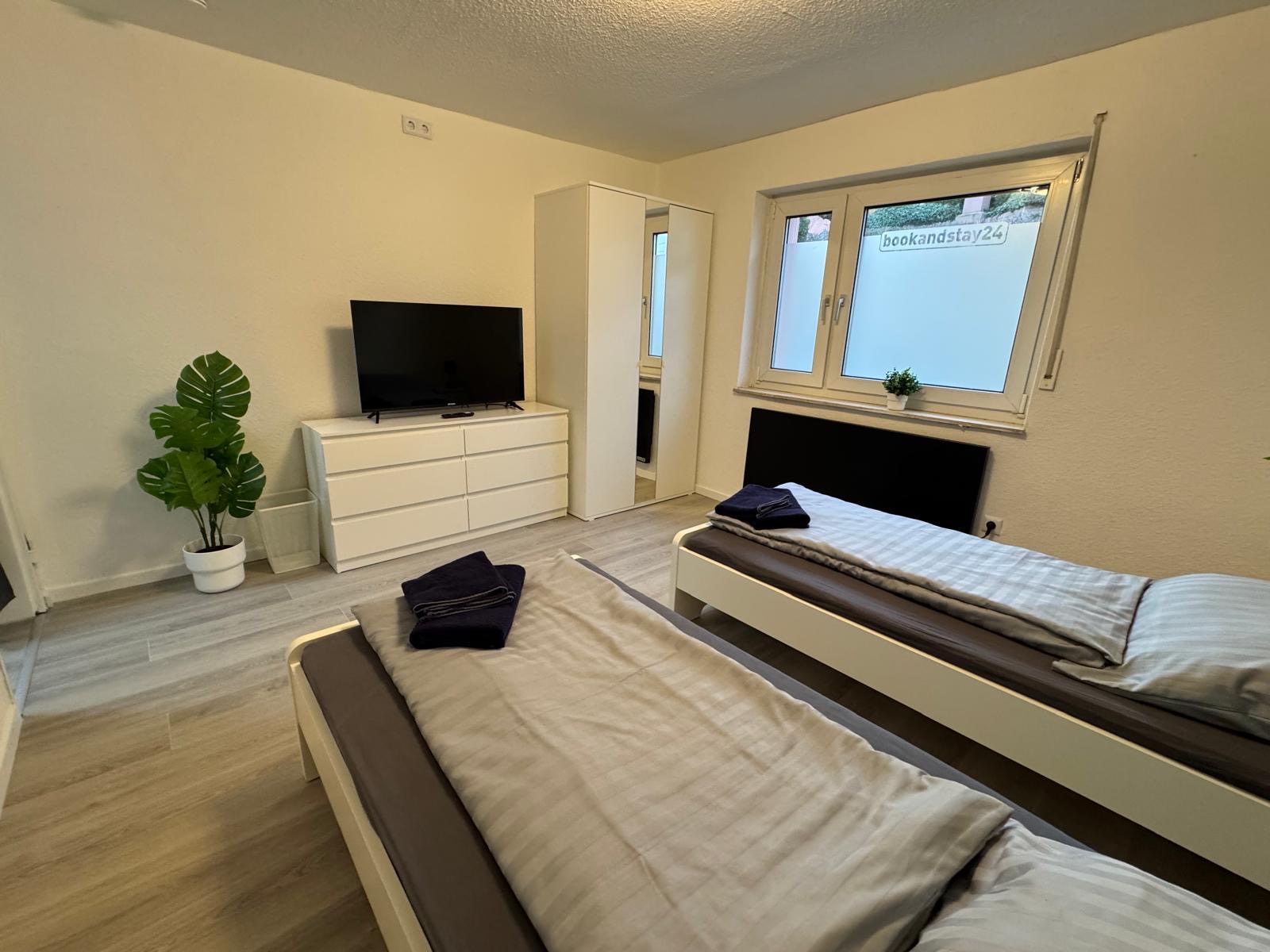 Wohnbereich Monteurwohnung Reinheim-Spachbrücken